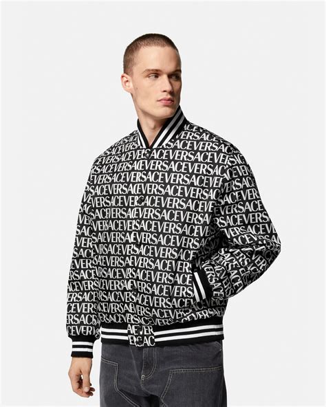 versace belt print jacket|Versace bomber jacket.